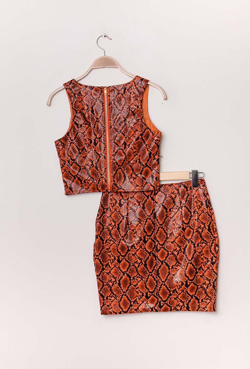 D-Orcy Python Orange Set - BIGSTYLZ